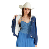 Jaqueta Feminina Jeans Com