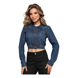 Jaqueta Feminina Jeans Curta