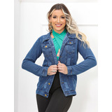 Jaqueta Feminina Jeans Slim