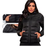 Jaqueta Feminina Puffer Bobojaco Capuz Com