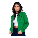 Jaqueta Feminina Verde E