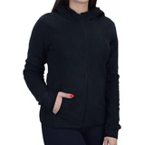 Jaqueta Fleece Lupo Com Capuz Feminina