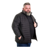 Jaqueta Forrada Masculina Plus Size Nylon Tamanhos Grandes
