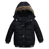 Jaqueta Infantil De Inverno Para Meninos Casaco Com Capuz Moda Infantil Roupas Quentes Jaqueta Meninos Casaco E Jaqueta Meninos Grandes Outono Preto 1 Anos