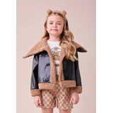Jaqueta Infantil Fake Leather
