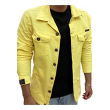 Jaqueta Jeans Amarelo Casaco