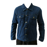 Jaqueta Jeans Bivik Azul Estilo Militar Inverno Casual 2045