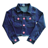 Jaqueta Jeans Brilho Menina