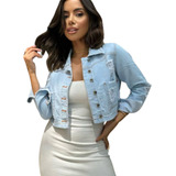 Jaqueta Jeans Cropped