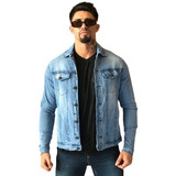 Jaqueta Jeans Destroyed Slim