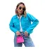 Jaqueta Jeans Feminina Botão Encapado Tendência Da Moda