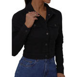 Jaqueta Jeans Feminina Botoes