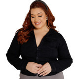 Jaqueta Jeans Feminina Com
