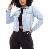 Jaqueta Jeans Feminina Curta