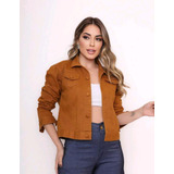 Jaqueta Jeans Feminina Curta
