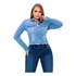 Jaqueta Jeans Feminina Curta Lançamento Com Lycra Destmoda