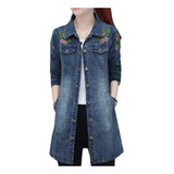 Jaqueta Jeans Feminina Desenho