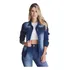 Jaqueta Jeans Feminina Destroyed Elastano Linda Premium