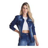 Jaqueta Jeans Feminina Destroyed