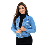 Jaqueta Jeans Feminina Destroyer Blogueira Barato Novidade