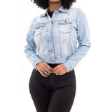 Jaqueta Jeans Feminina Escura