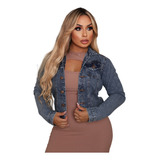 Jaqueta Jeans Feminina Media