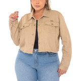 Jaqueta Jeans Feminina Parka