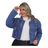 Jaqueta Jeans Feminina Plus