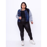 Jaqueta Jeans Feminina Plus