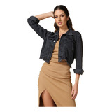 Jaqueta Jeans Feminino Curto