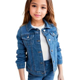 Jaqueta Jeans Infantil Lycra