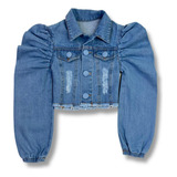 Jaqueta Jeans Infantil Manga