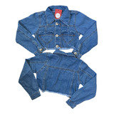 Jaqueta Jeans Infantil Menina