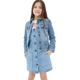 Jaqueta Jeans Infantil Menina