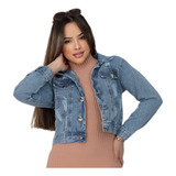 Jaqueta Jeans Juvenil Feminina