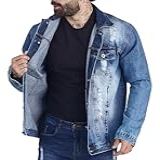 Jaqueta Jeans Masculina Azul