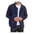 Jaqueta Jeans Masculina Básica Cor Escura Elastano Slim Fit