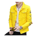 Jaqueta Jeans Masculina Com