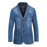 Jaqueta Jeans Masculina Slim