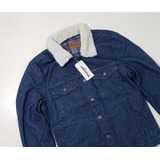 Jaqueta Jeans Masculina Wrangler Forrada Pele Na Gola Retrô