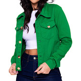 Jaqueta Jeans Moda Feminina