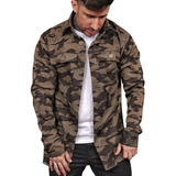 Jaqueta Jeans Parka Camuflada