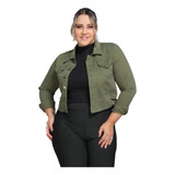 Jaqueta Jeans Plus Size