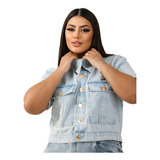 Jaqueta Jeans Plus Size