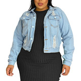 Jaqueta Jeans Plus Size