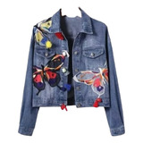 Jaqueta Jeans Slim Com