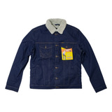 Jaqueta Jeans Wrangler Forrada Com Pele Na Gola Retro Origin