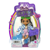 Jaqueta Jeans Xadrez Barbie Extra Minis - Mattel Hgp62-hgp64