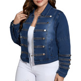 Jaqueta Jenas Feminina Moda