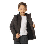 Jaqueta Juvenil Forrada Pelinho Estampado Puffer Tam 4 Ao 16